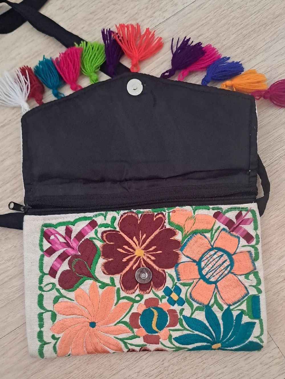 Crossbody - Clutch Embroidery Authentic Mexican Bag